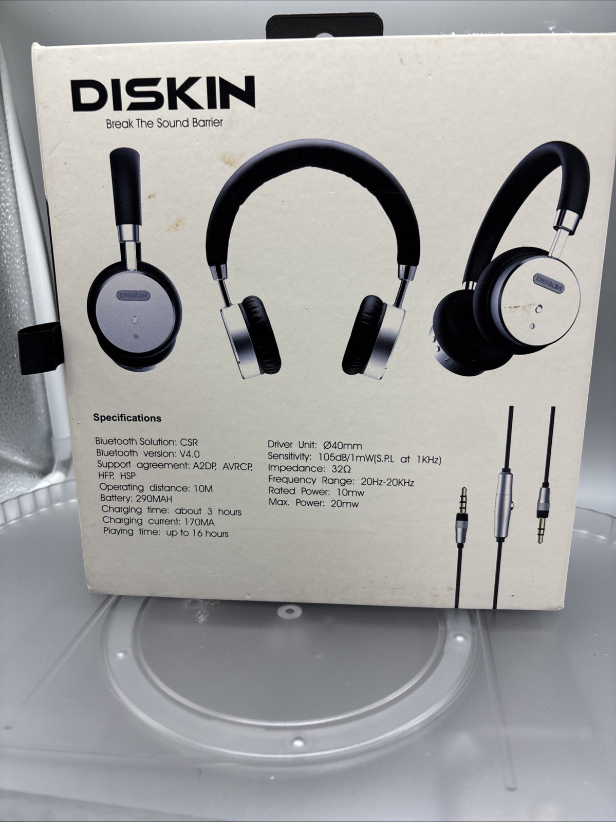 Diskin Headphones Break The Sound Barrier Bluetooth Wire