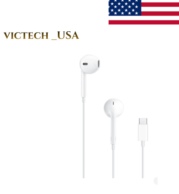 Compatible With Apple Type C Earbuds Wired Headphones Mic Stereo EarPods