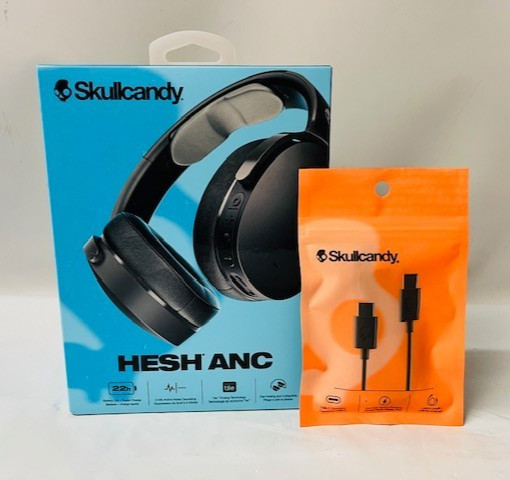 Skullcandy HESH ANC Headphones with USB-C Connector in True Black- NEW