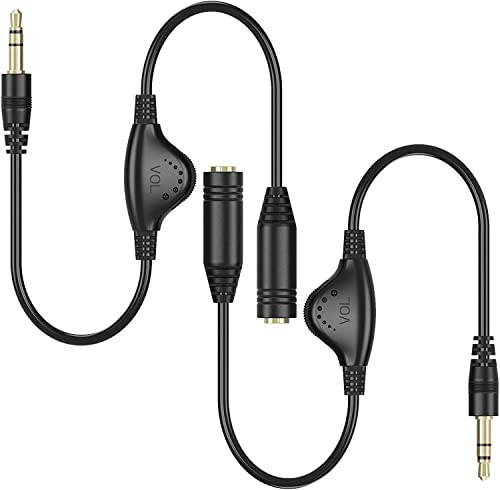 Inline Volume Sound Control Adapter Cable Aux Extension For 3.5MM Headphone.
