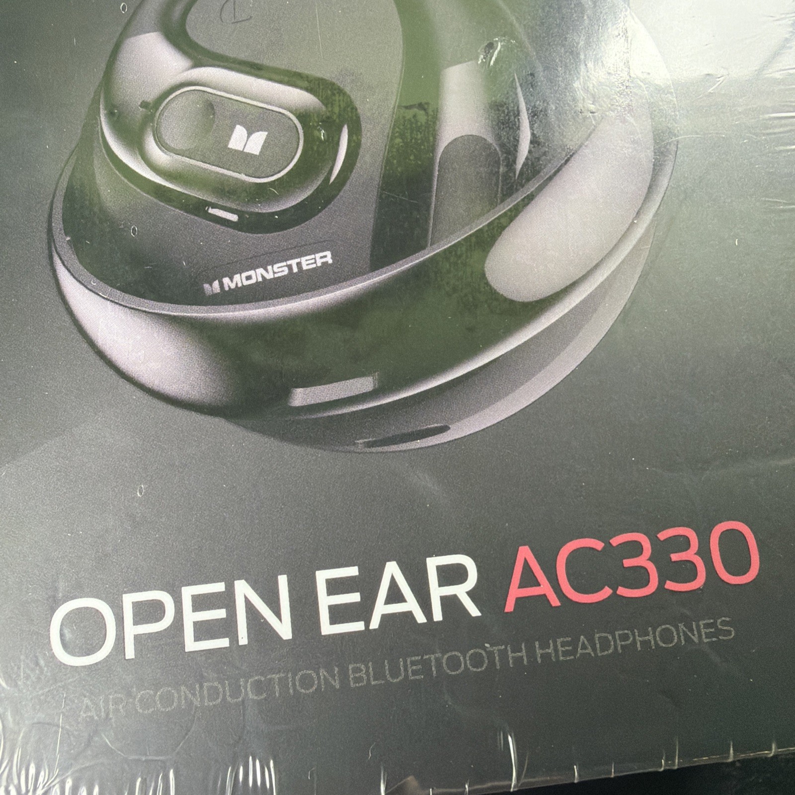 Monster Open Ear Headphones AC330, Wireless Earbuds Bluetooth 5.4 Black, NEW!!