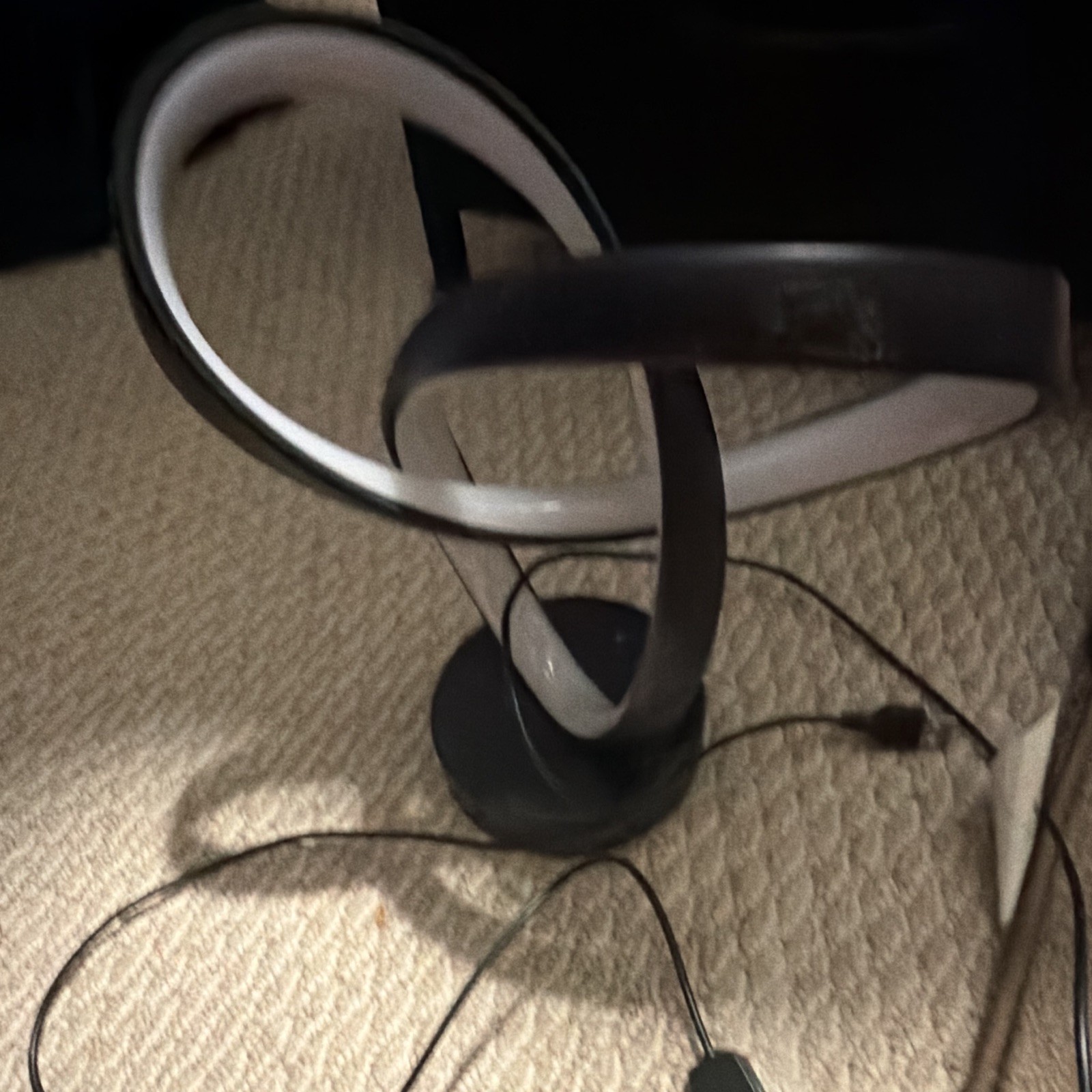 Black/Silver On-Ear Wired Headphones 3.5mm Jack, Adjustable Headband, 3ft