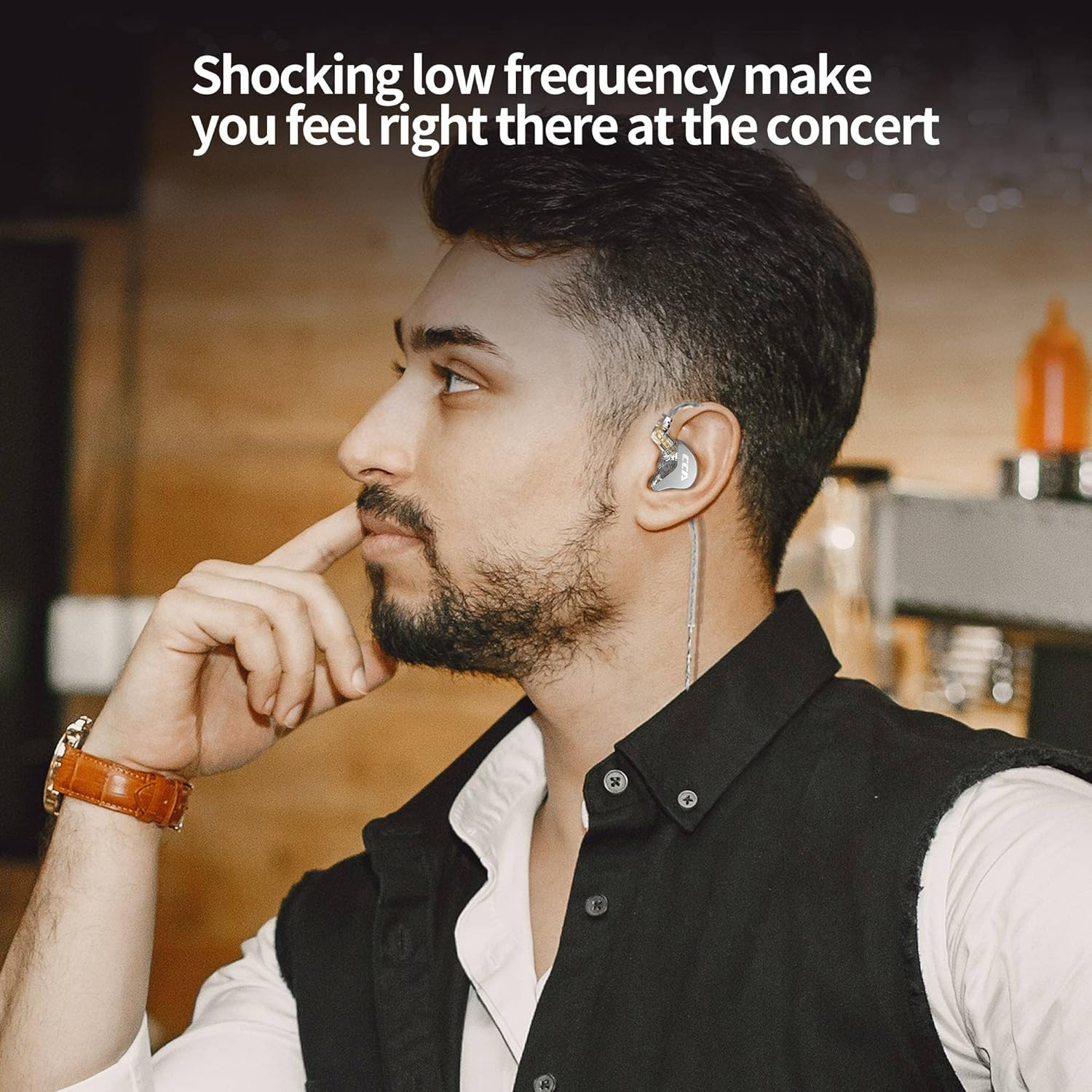 CRA in Ear Monitor Headphones, Ultra-Thin Diaphragm Dynamic Driver IEM Earphones