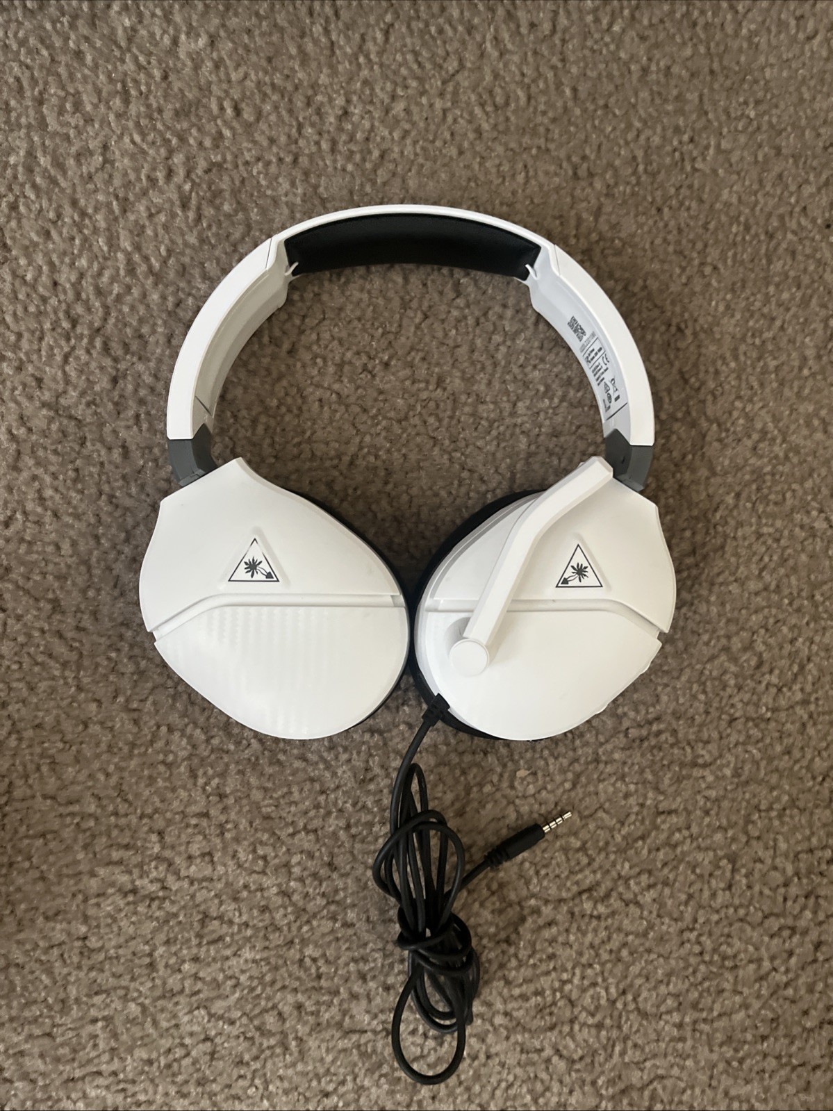 Turtle Beach 1100 Series On-Ear Wired 3.5mm Headphones, White/Black