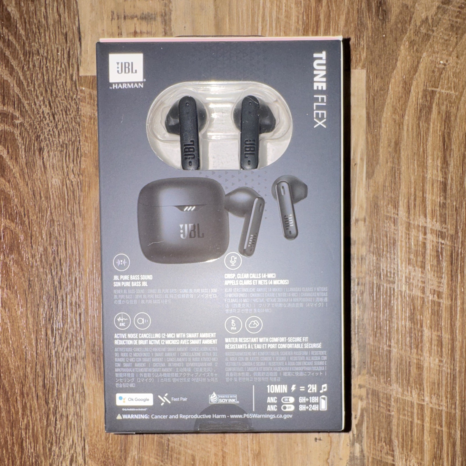 JBL Tune Flex True Wireless In-Ear Earbuds ANC Bluetooth Built-In Mic Black