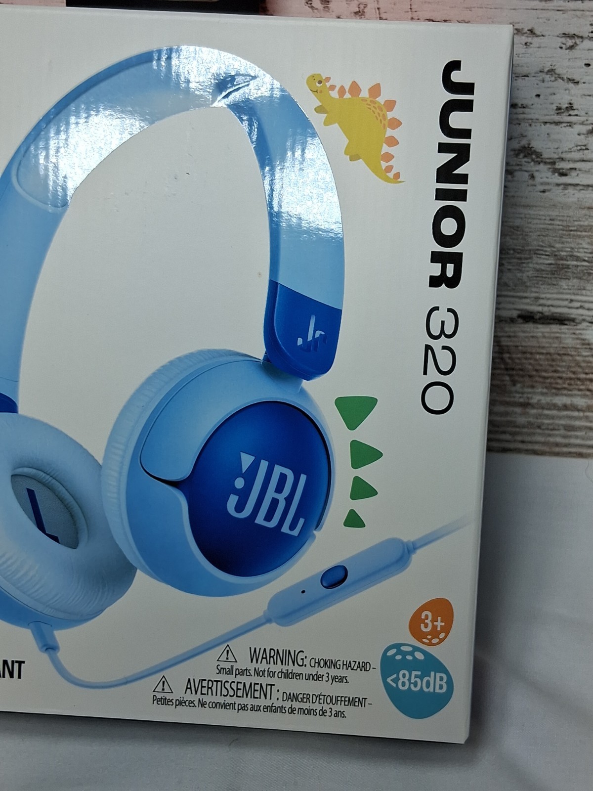 JBL Junior 320 Kids Headphones Blue Built-in mic NEW