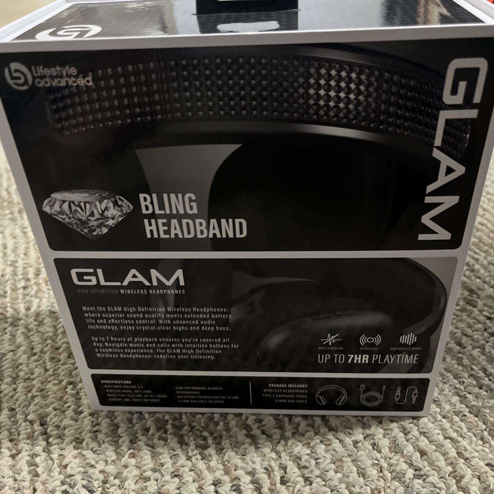 Glam High definition headphones bluetooth wireless