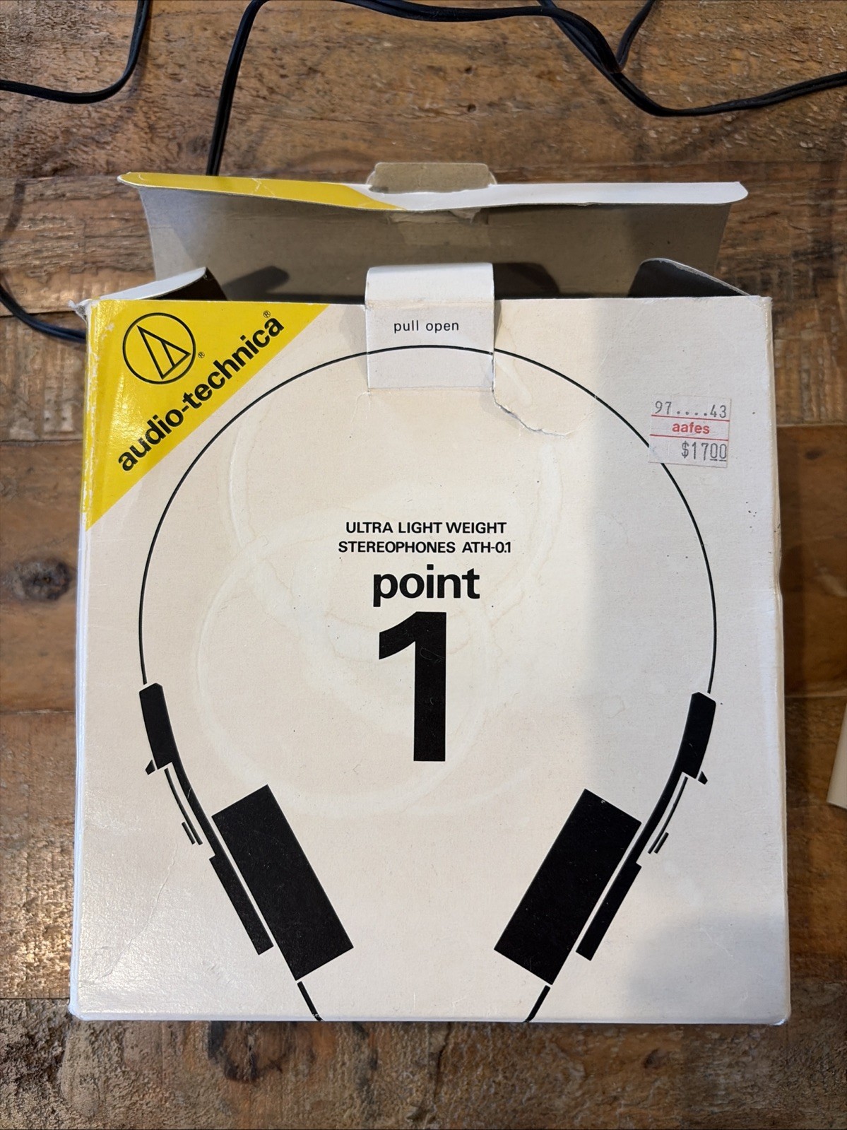 Audio-Technica ATH-0.1 Light Weight Stereophones Point 1 With Box Vtg Japan