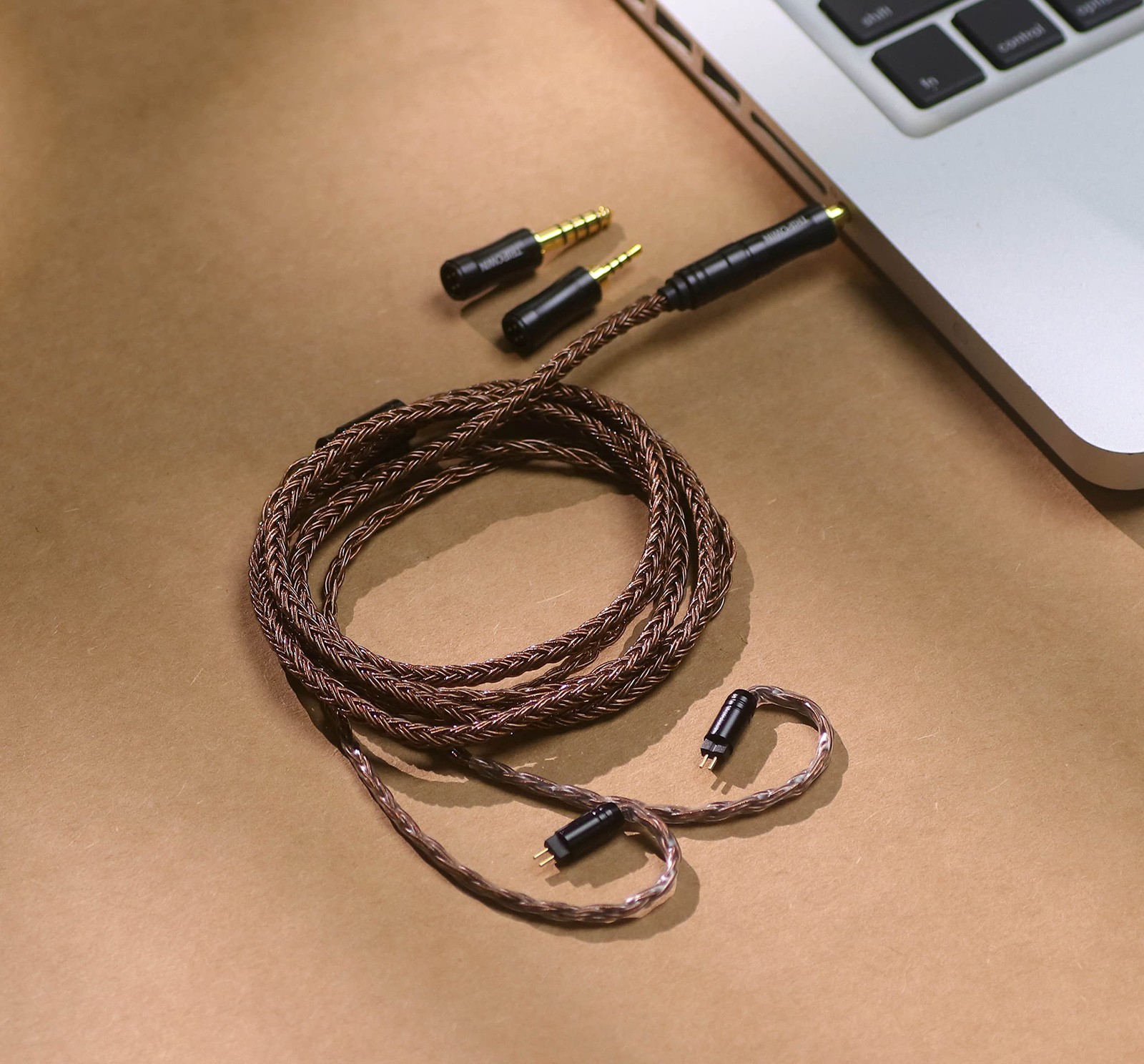 Tripowin Amber 32AWG OFC Oxygen Free Cable HiFi IEM Cable with Interchangeabl…