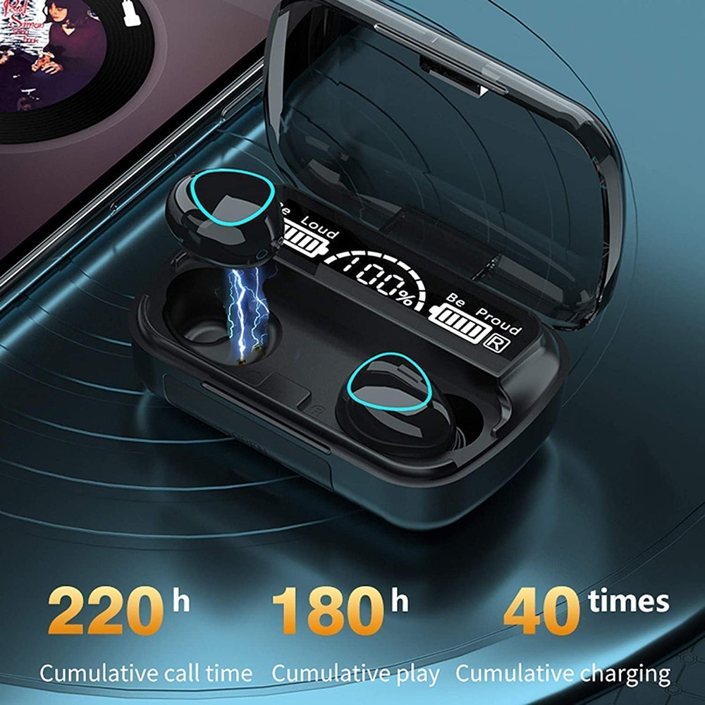 TWS Bluetooth headphone Wireless Earbuds Sporting Headset Premium Sound W/ Mic