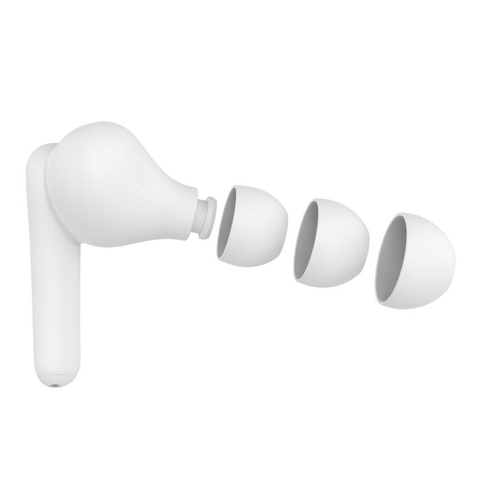Belkin SoundForm Rhythm True Wireless Earbuds Bluetooth Multipoint 28H ENC White