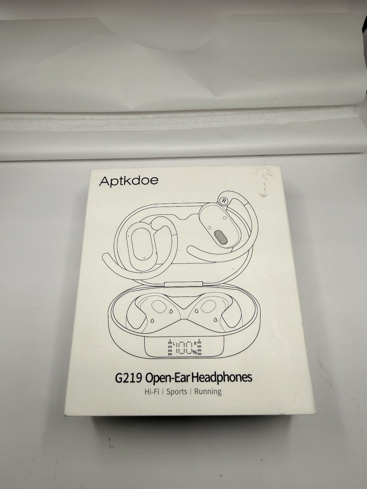 Aptkdoe G219 Open-Ear Wireless Bluetooth Ear-hook Headphones Open box