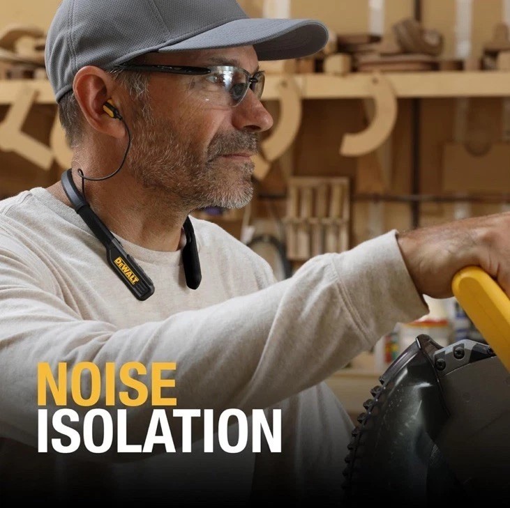 ✅NEW! DEWALT Heavy Duty 2-In-1 Neckband Bluetooth Headphones