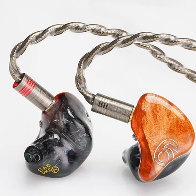 DUNU SA6 MK2 Earphone 6 Balance Armature Drivers in-ear Earbuds 2 Tuning Switch