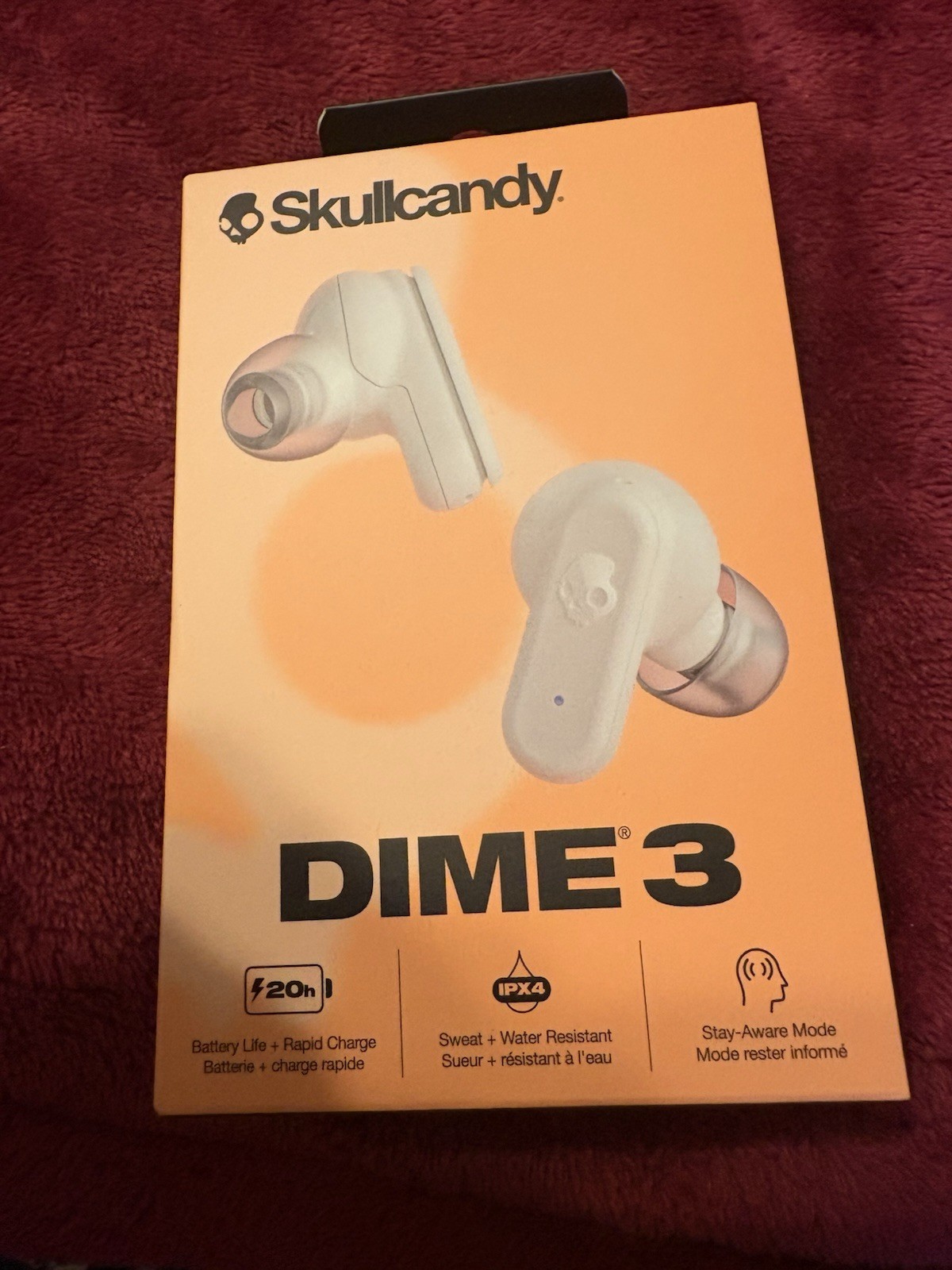 Skullcandy Dime 3 True Wireless Earbuds Headphones White – Brand New