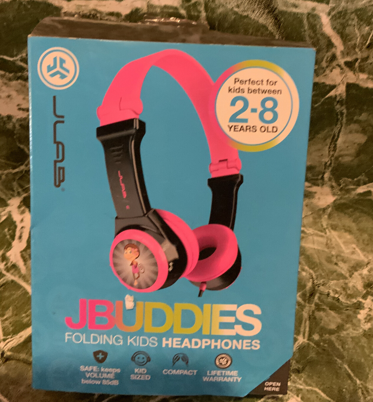 🌍 JLab JBuddies Folding Kids Headphones – Pink,Open Box ‼️