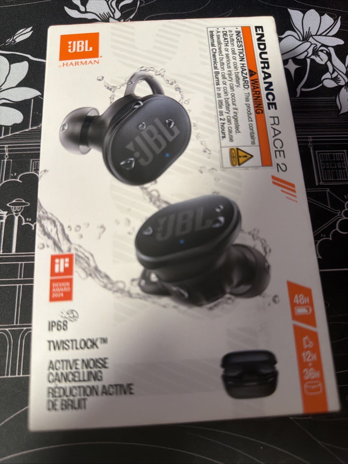 JBL Endurance Race TWS True Wireless In-Ear Sport Headphones – Black