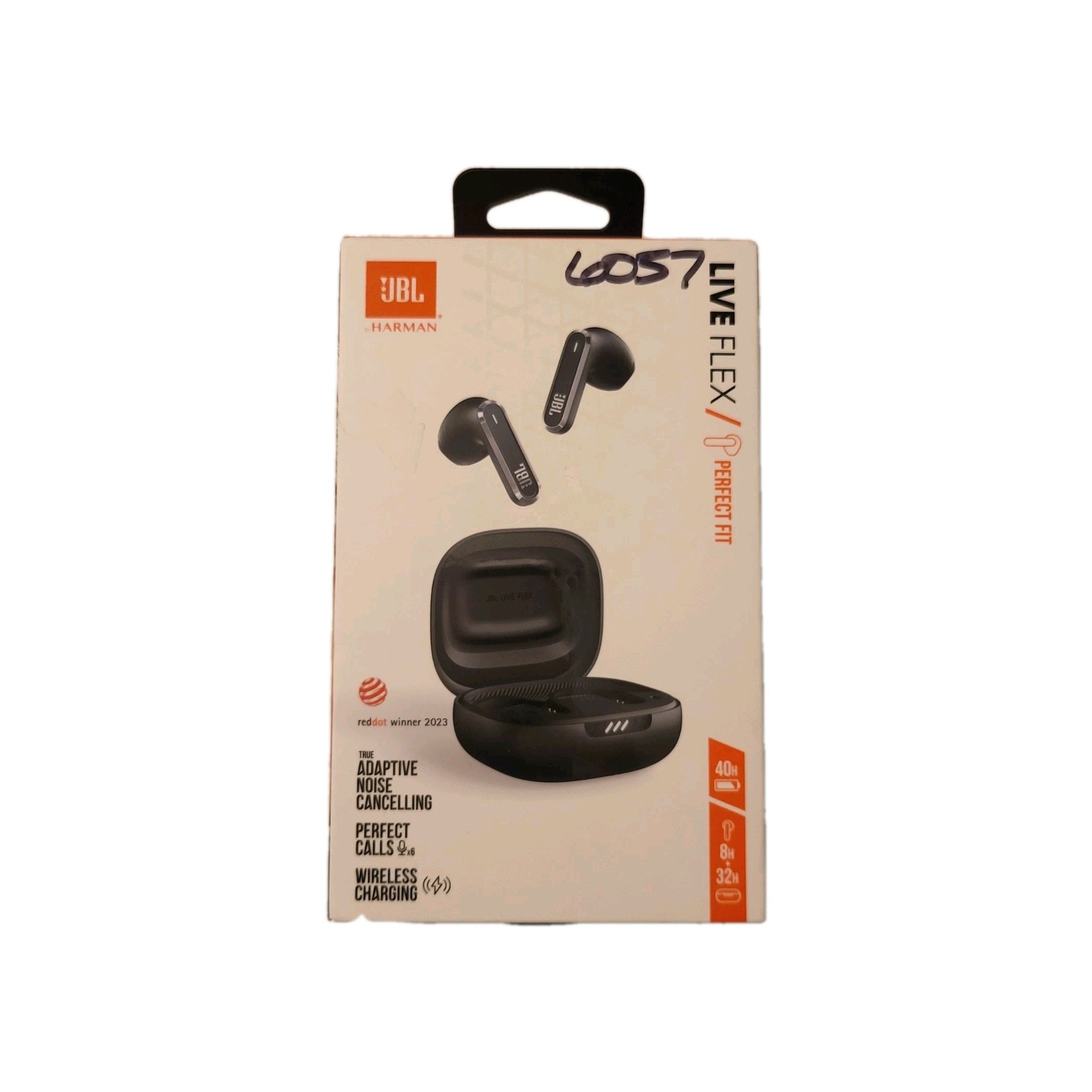 JBL Live Flex Perfect Fit Ear Buds Noise Cancelling, Wireless Charging New Open