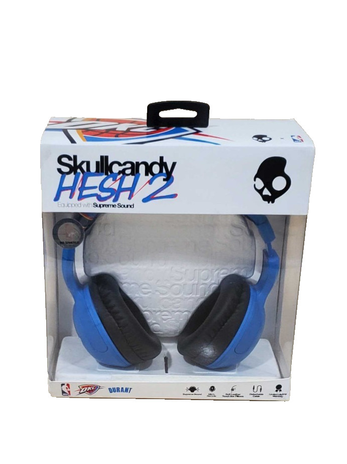 Skullcandy Hesh NBA Thunder Kevin Durant Stereo Headphones S6HECY-107 Blue/Black
