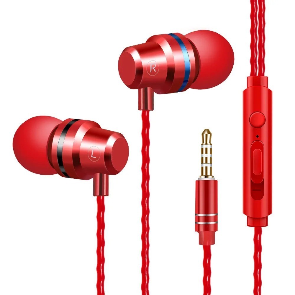 In-Ear Wired Earphone 3.5mm Earbuds Earphones Music Sport Gaming Headset With mi