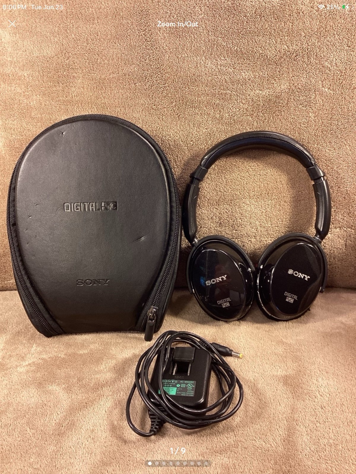 Sony MDR-NC500D Digital NC Noise Cancelling Headphones WORKING CONDITION (E1)
