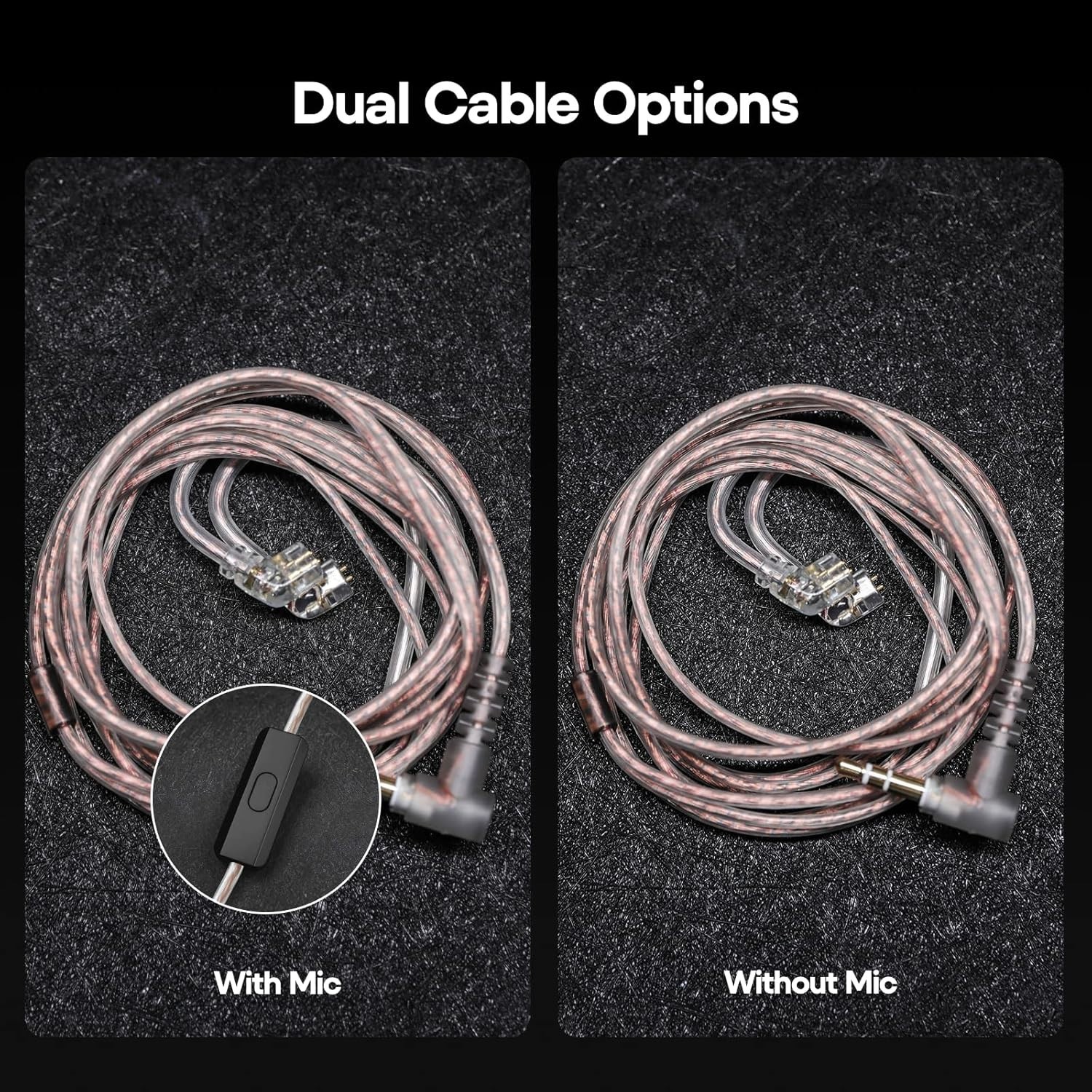 Zinc Alloy Hybrid Earphones – 40000 Hz Response with Ergonomic Fit for Comfort