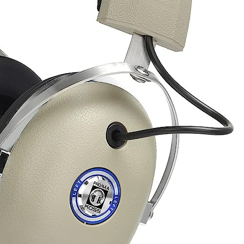 Koss Pro4AA Retro Beige Over-Ear Studio Headphones, 6.3mm Plug, 10-25kHz