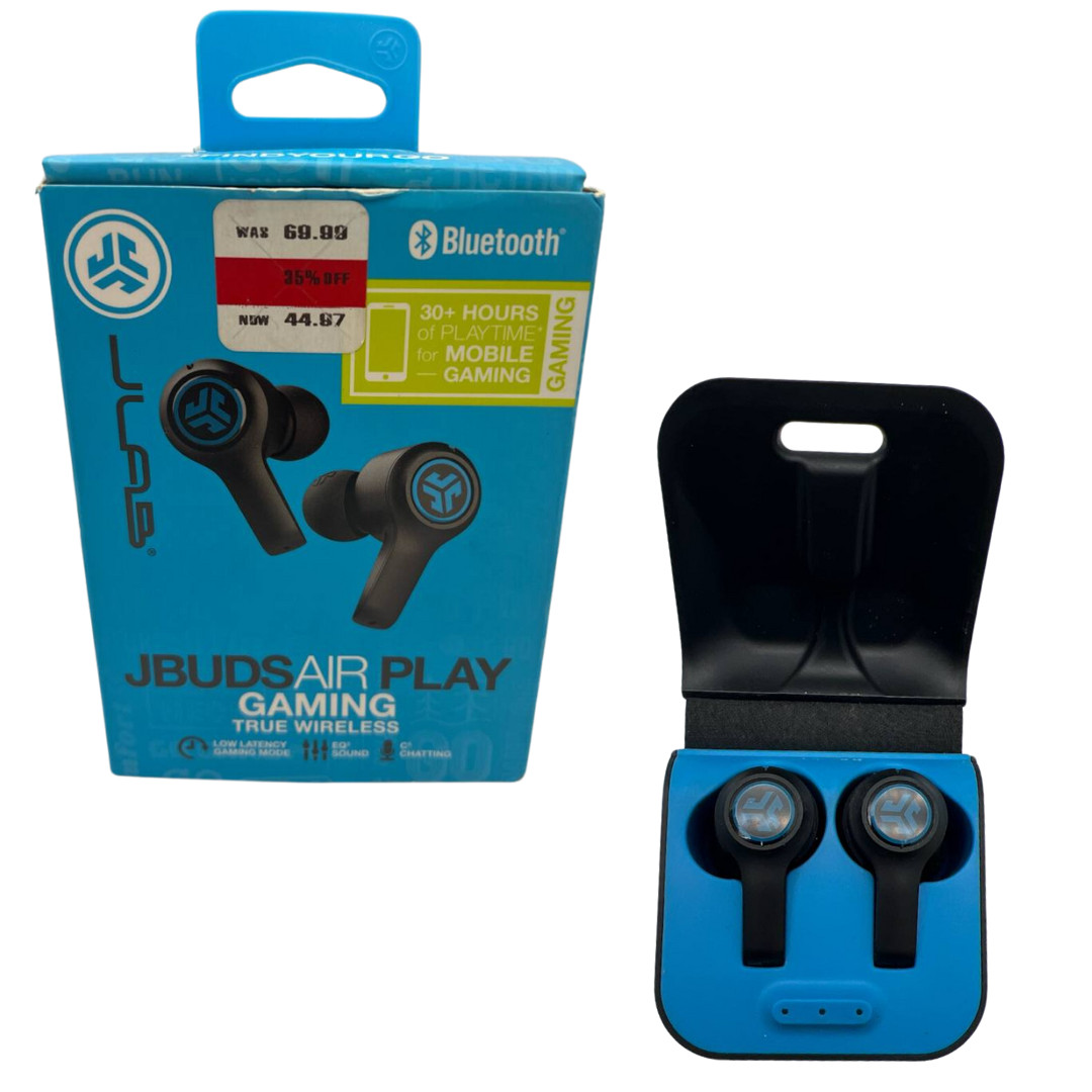 JLab JBuds Air Play Gaming True Wireless Earbuds 30+ Hours Bluetooth 5.0 Black