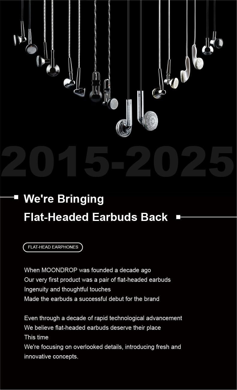 Nice Buds Flat-Headed Earbuds Black Transparent No Mic 15.4mm Dynamic Driver …