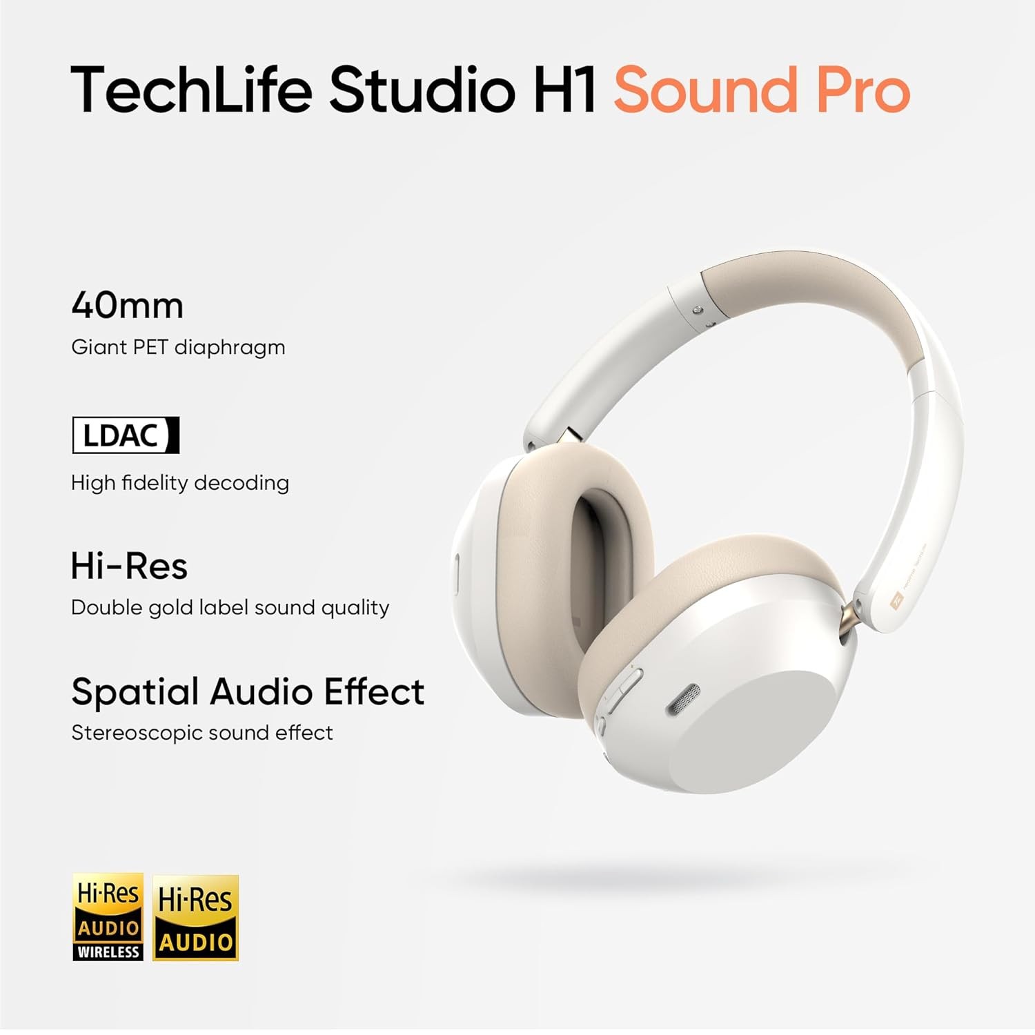 realme TechLife Studio H1 Over The Ear Headphone with 70Hours Playtime 360°