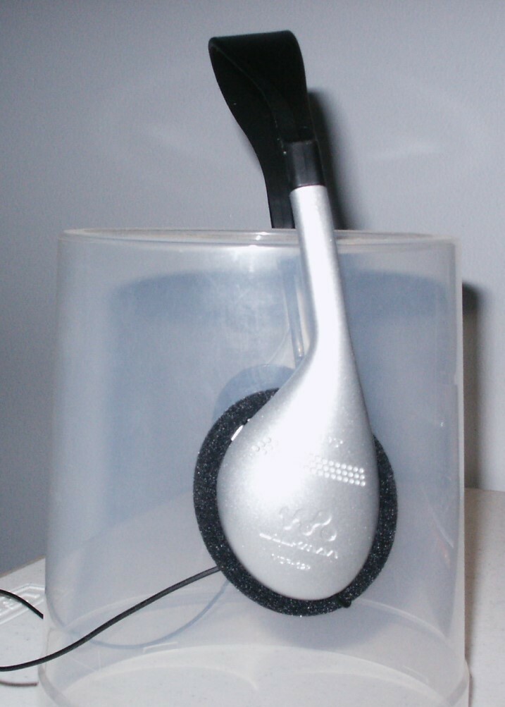 New Sony MDR-027 Stereo Walkman Headphone Headset w short cable (Bulk Pkg, NOS)