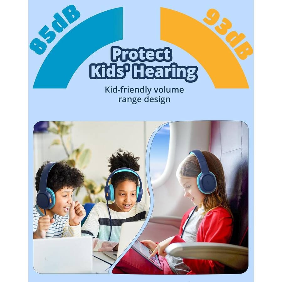 Tronsmart KH01 Wired Kid Headphones Portable Audio Safe Volume for School Travel