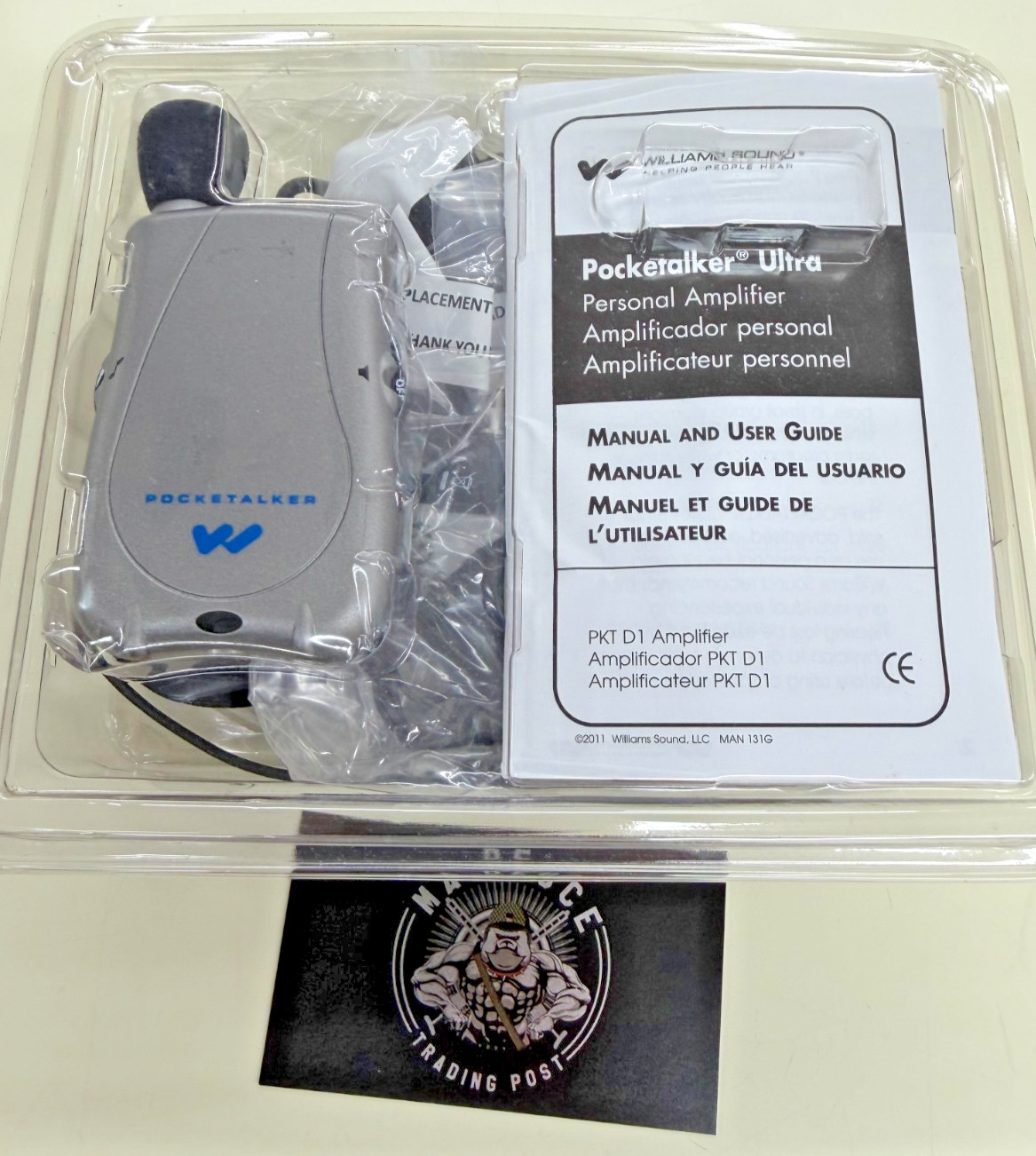 Williams Sound Pocketalker Ultra Personal Sound Amplifier PKT D1 EH