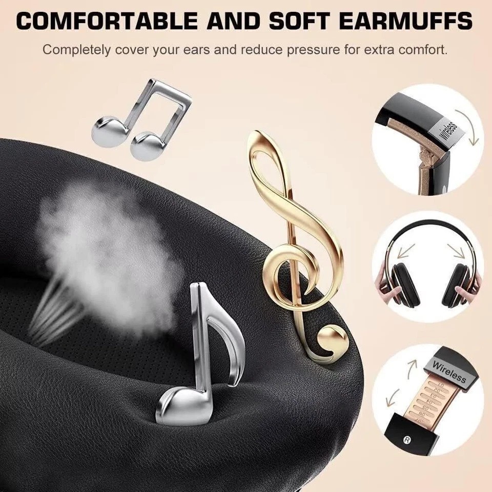 TREBLAB U5 – Hybrid Active Noise Cancelling Headphones Over-Ear 55 Playtime