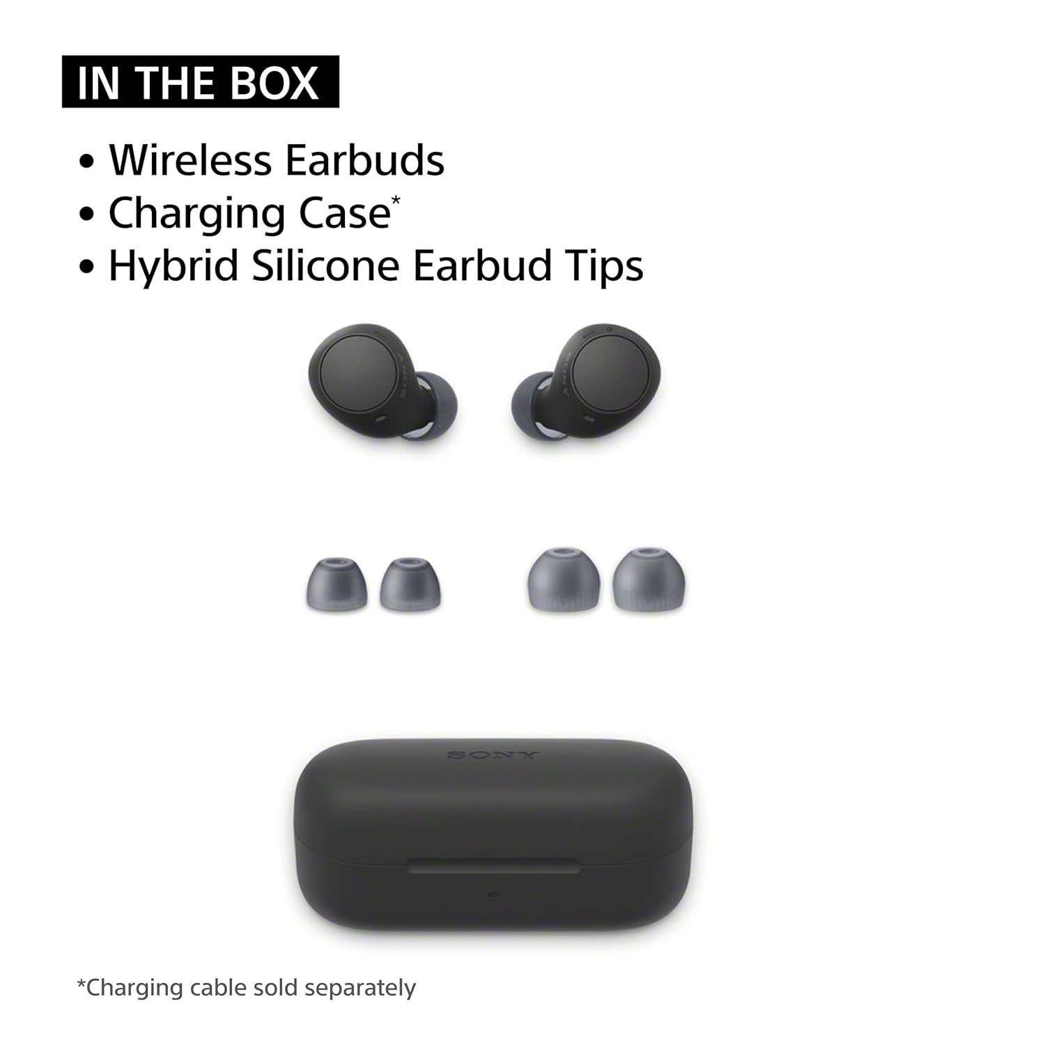 Sony WF-C510 Wireless Bluetooth Earbuds with Mic, TWS, in Ear,