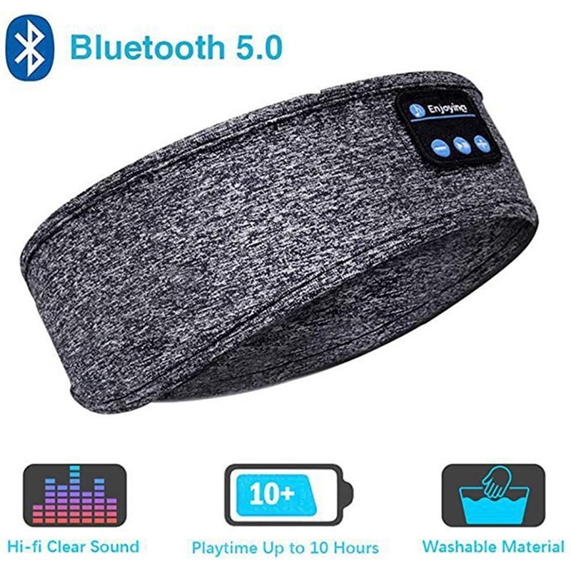 Bluetooth Sleep Headband Headphones Eye Mask Wireless Music Earphones 5.0
