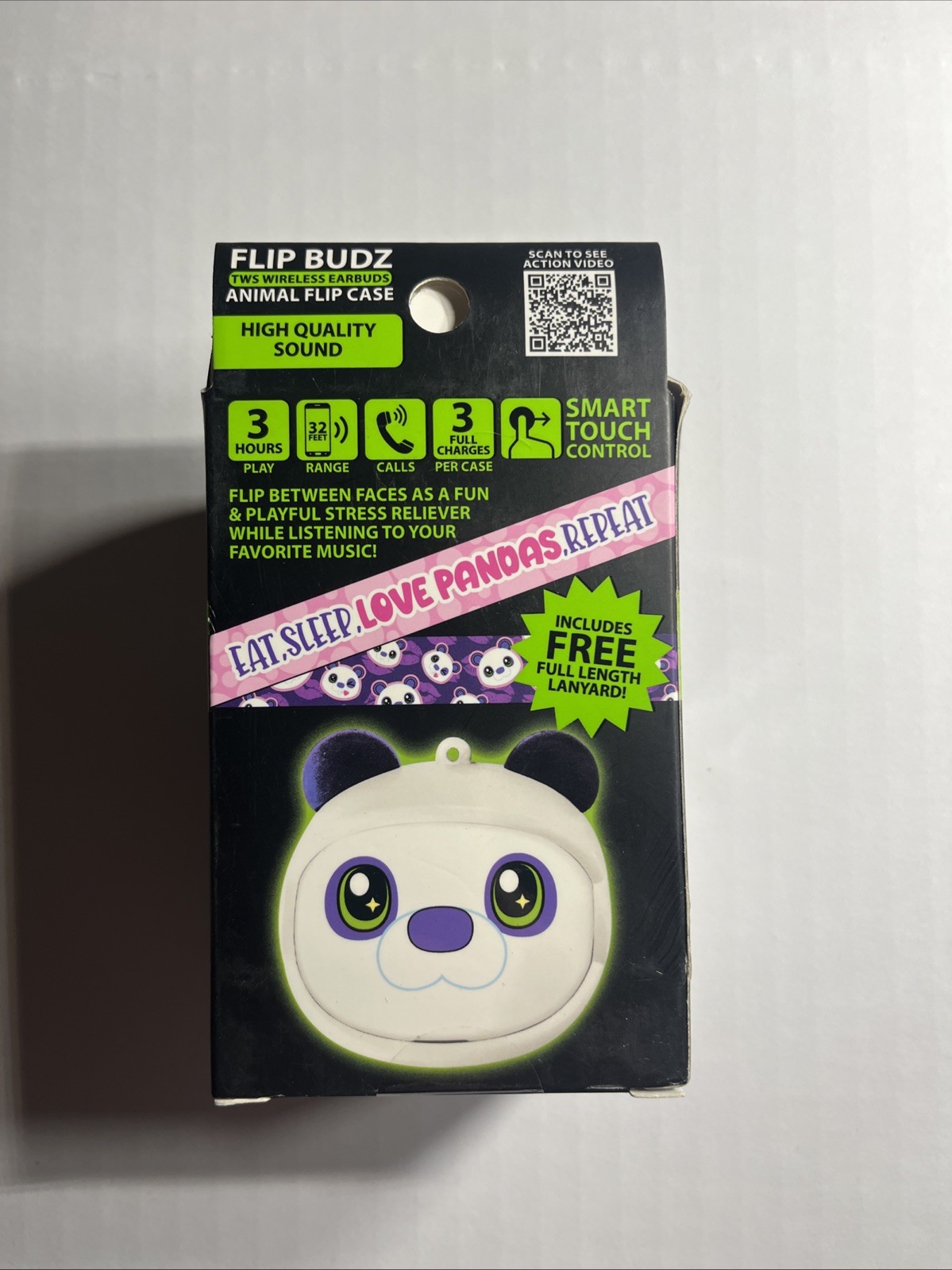 Gadget Gear Flip Budz Animal Flip Case Swap Between 3 Faces! New NIB Sloth