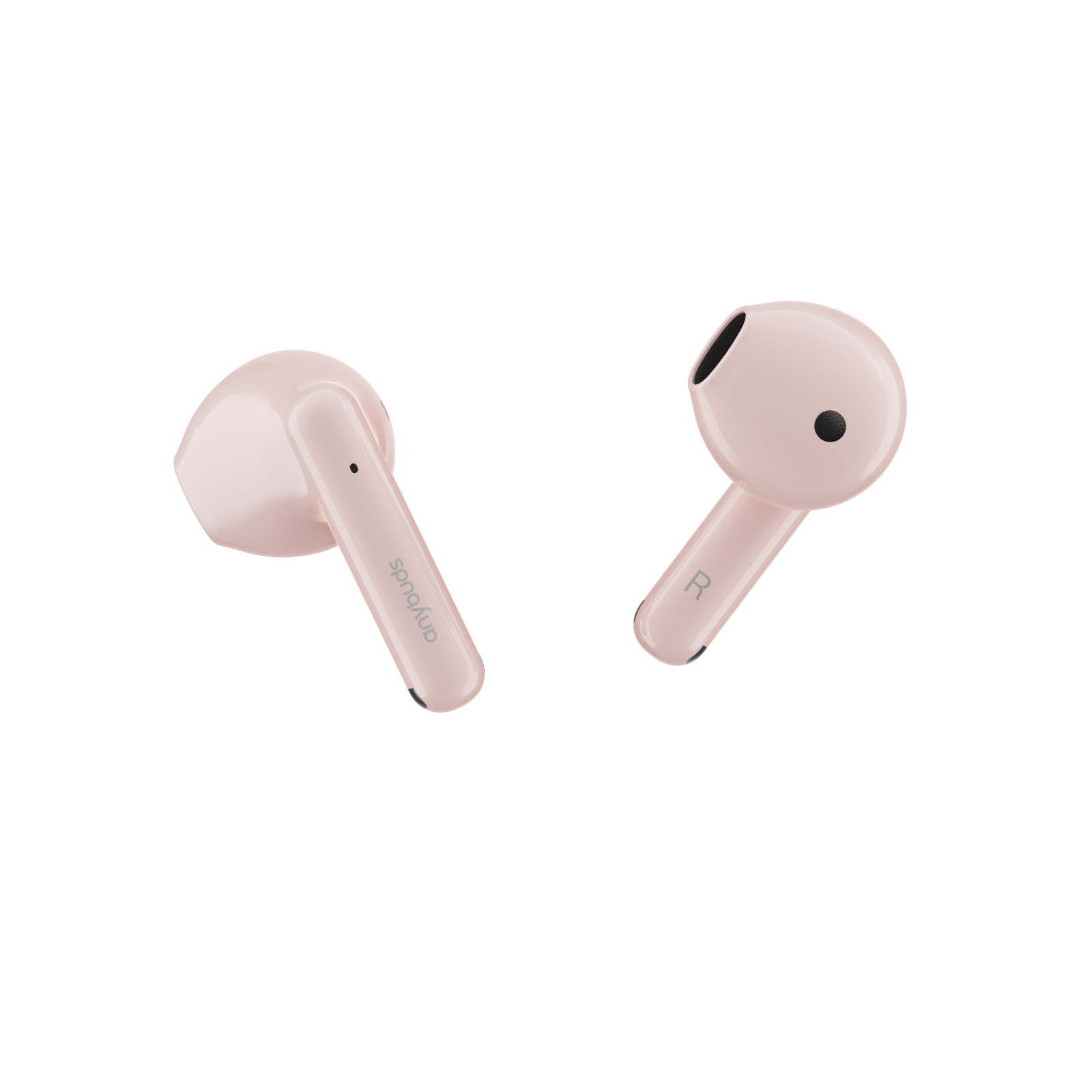 Anybuds Wireless Earbuds Half-in-ear ENC Call Noise Cancellation Earphones, Pink