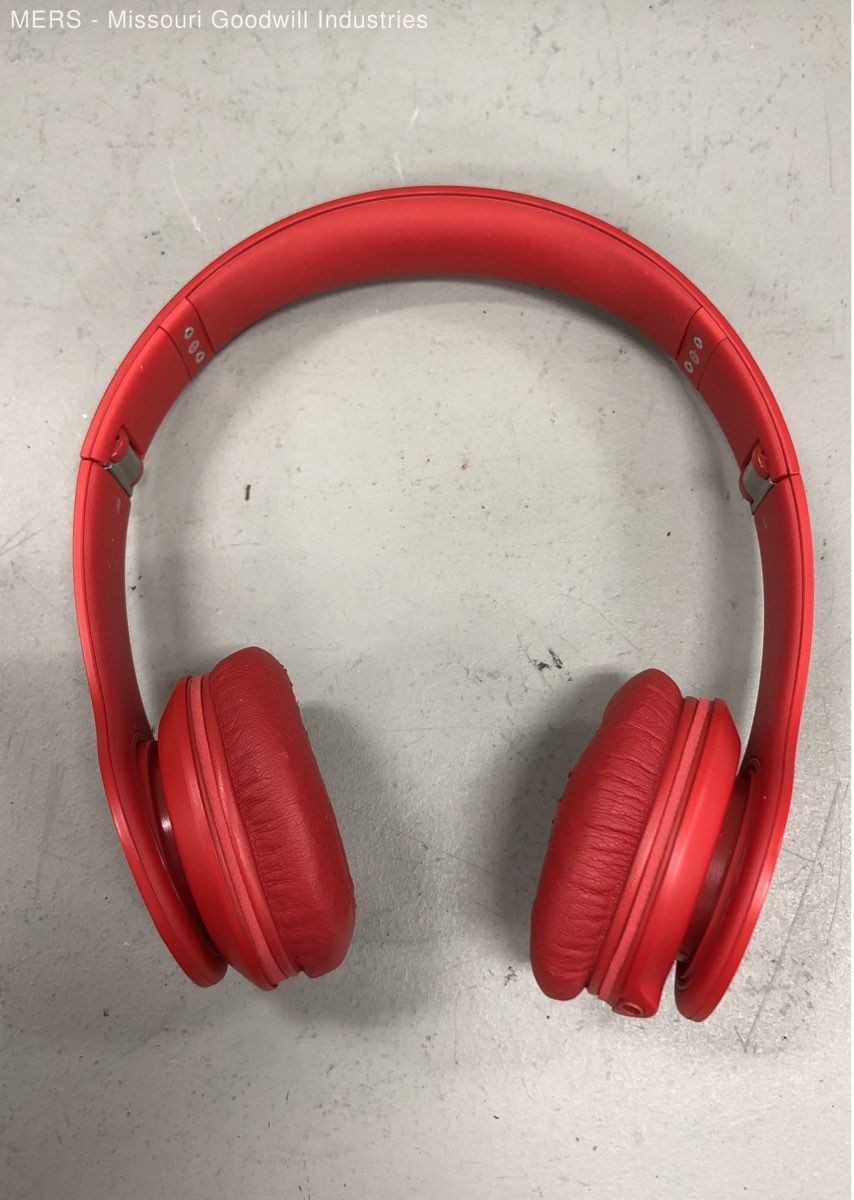 Beats by Dr. Dre Solo On-Ear Headphones Red With Case Tested Works