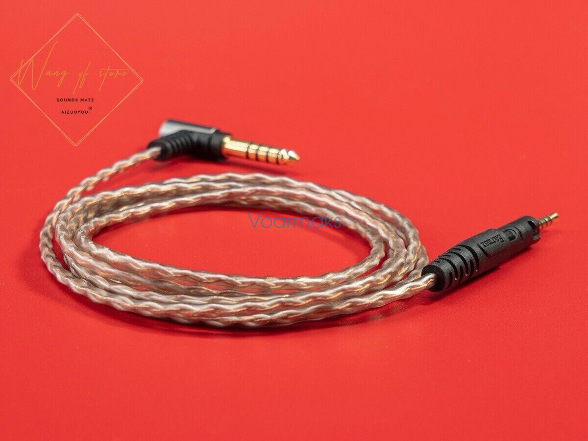 6N Hifi 4.4mm 2.5mm Cable For Audio Technica ATH M50x M40x M70x M60X Headphone