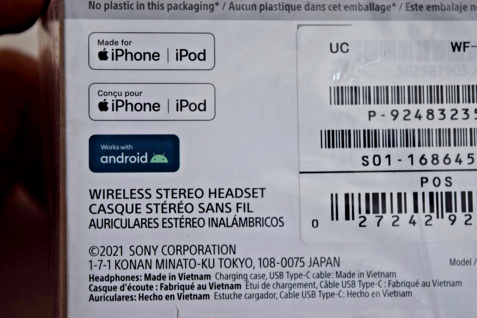 Sony WF-C500 In-Ear Bluetooth Earbud Headphones Black. New – Sealed