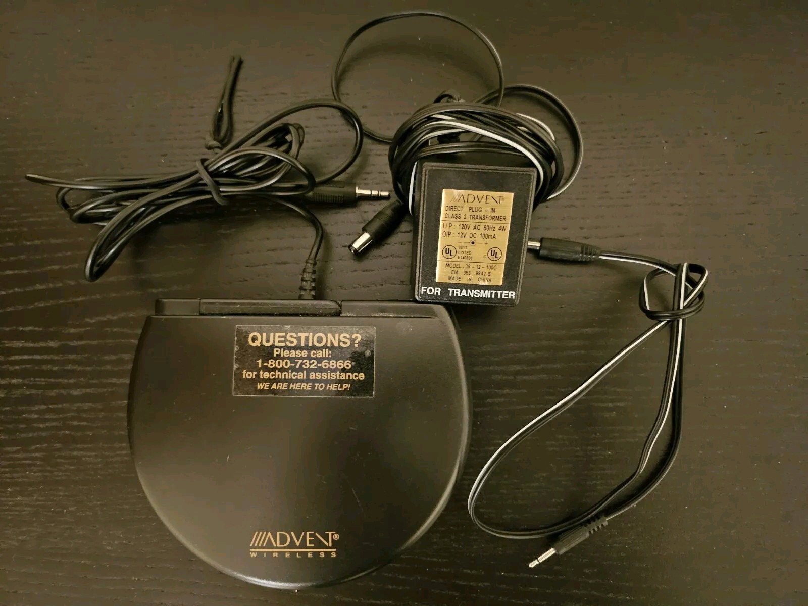 Advent Recoton LLP-110-A Wireless Speaker Headphone Transmitter with Adapter