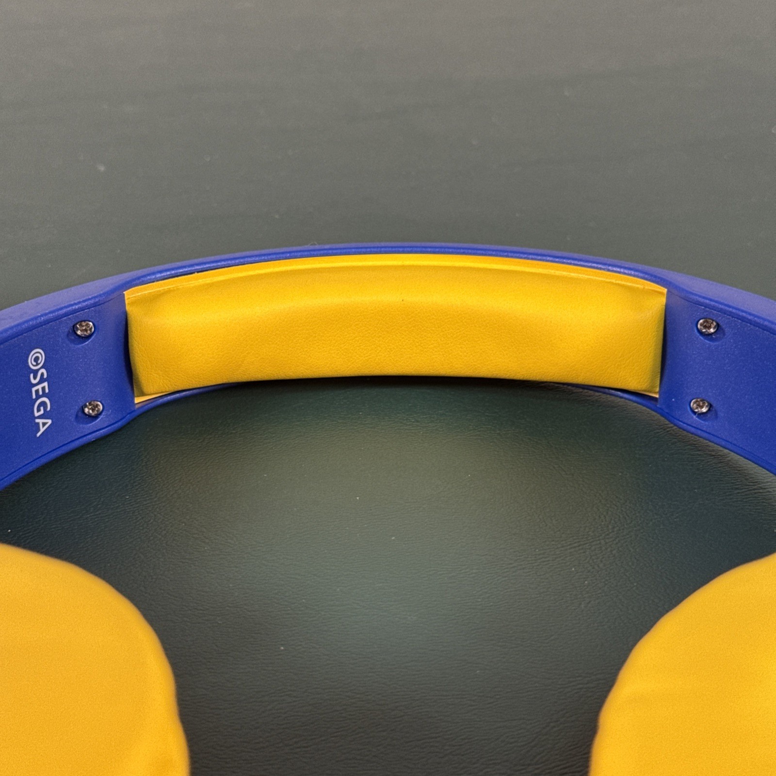 SEGA Sonic the Hedgehog Kids Wired On-Ear Headphones 3D Molded Blue Yellow