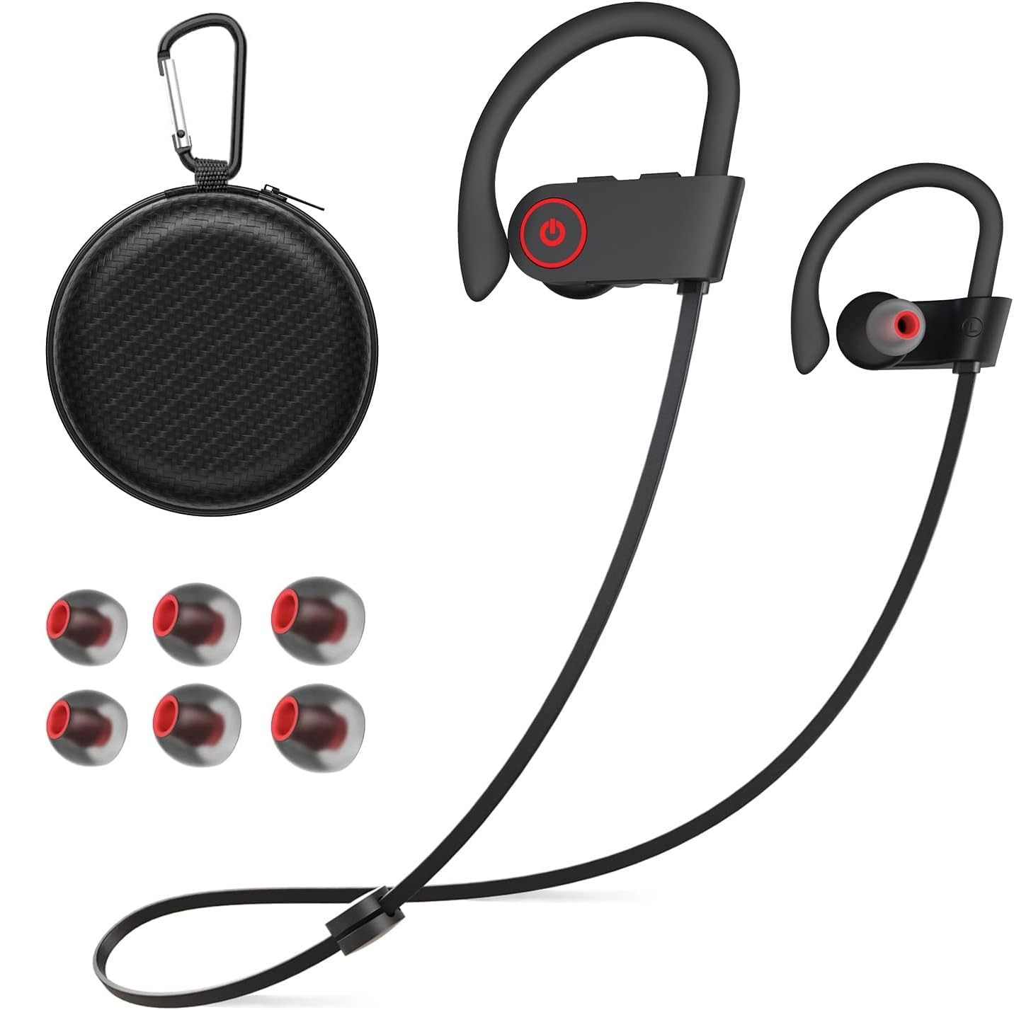 JOYWISE Bluetooth Wireless Headphones 16H Playtime Earbuds with Normal, Black