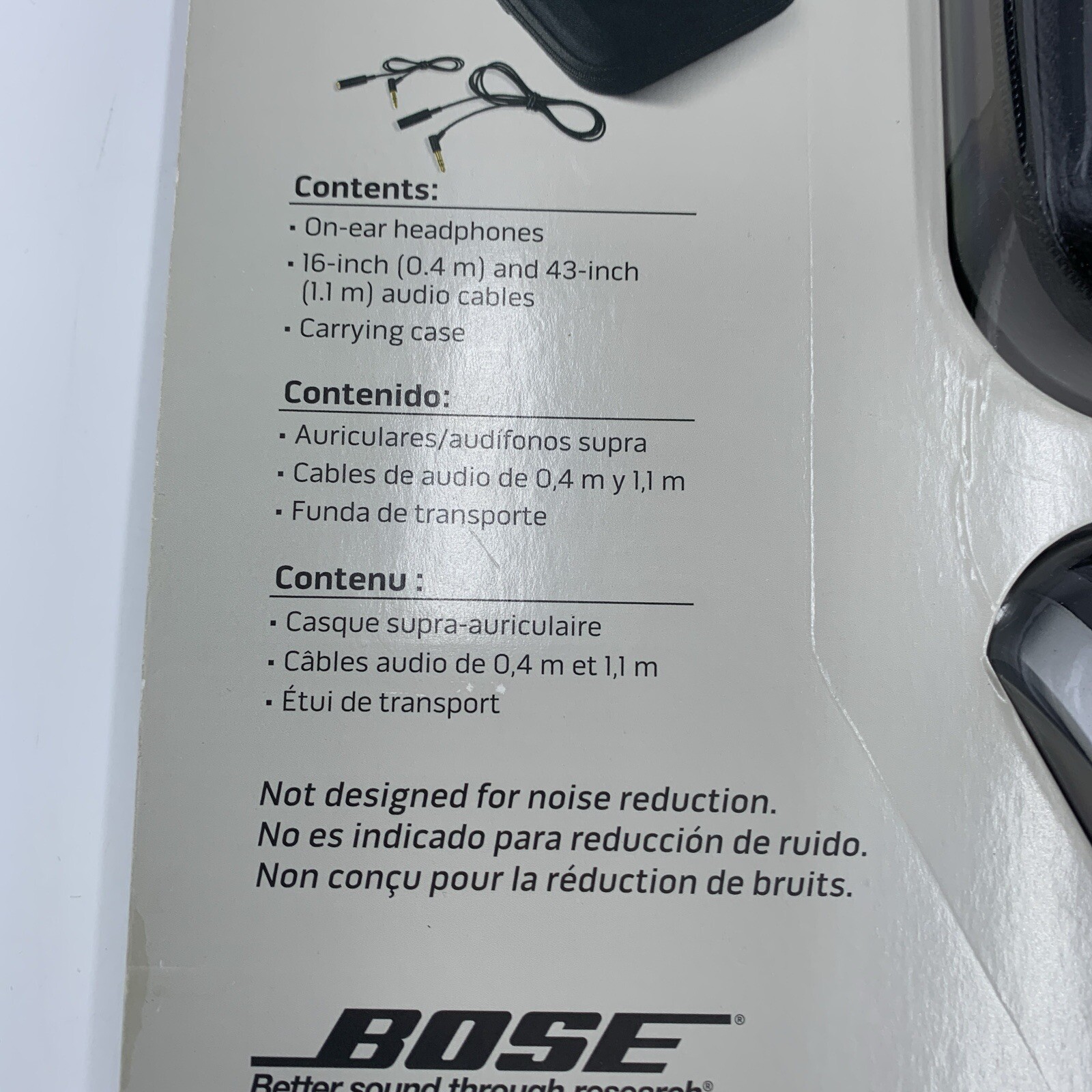 Bose OE Audio Headphones with Carrying Case Free Fast Shipping *READ*