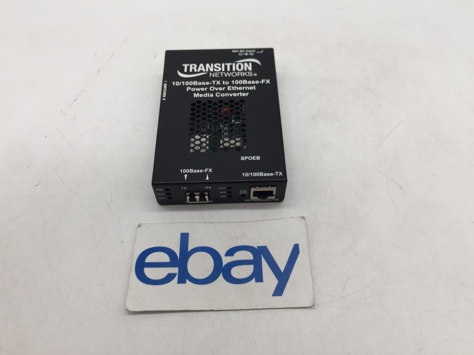 Transition Net 10/100Base-TX100 to Base-FX Ethernet Media Converter FREE S/H
