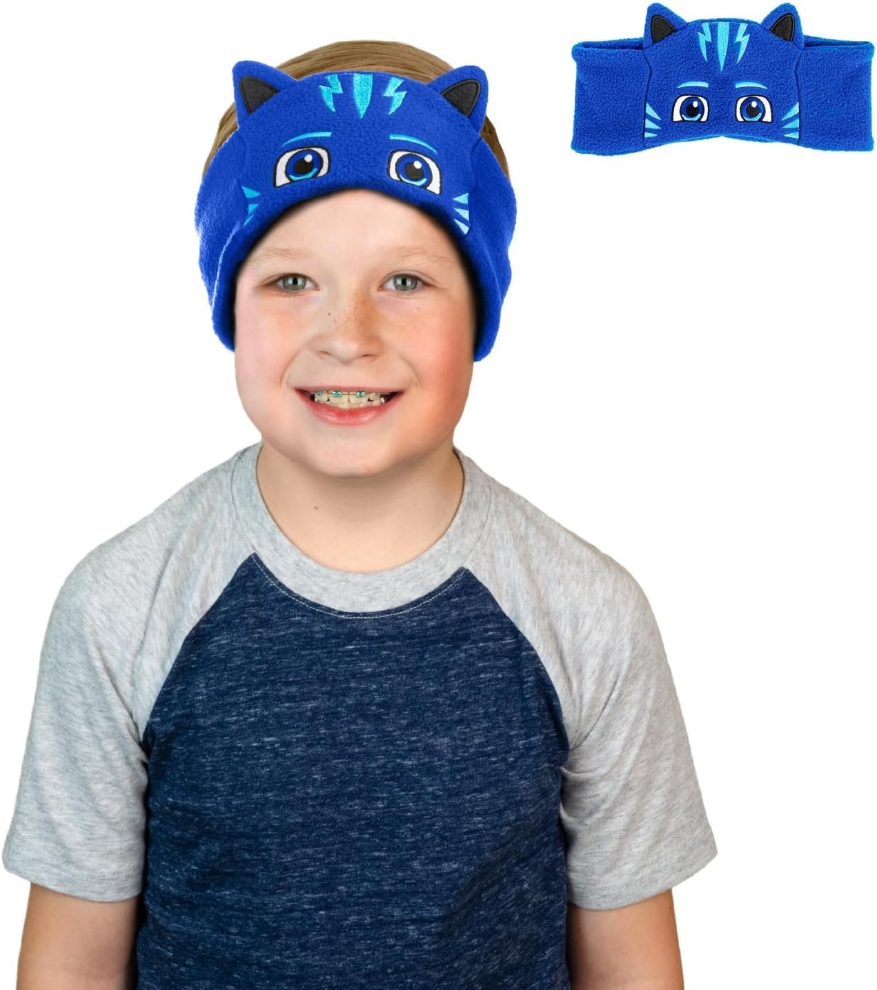 Kids Catboy Headband Headphones – Volume Limited, Perfect for Travel!