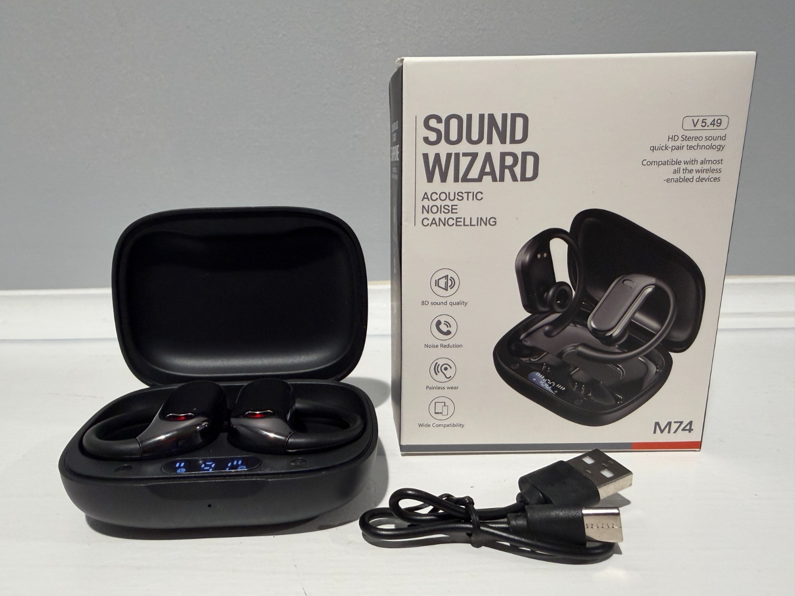 Sound Wizard M74 ANC Ai Translator iOS,Android – In Ear Wireless Headphones