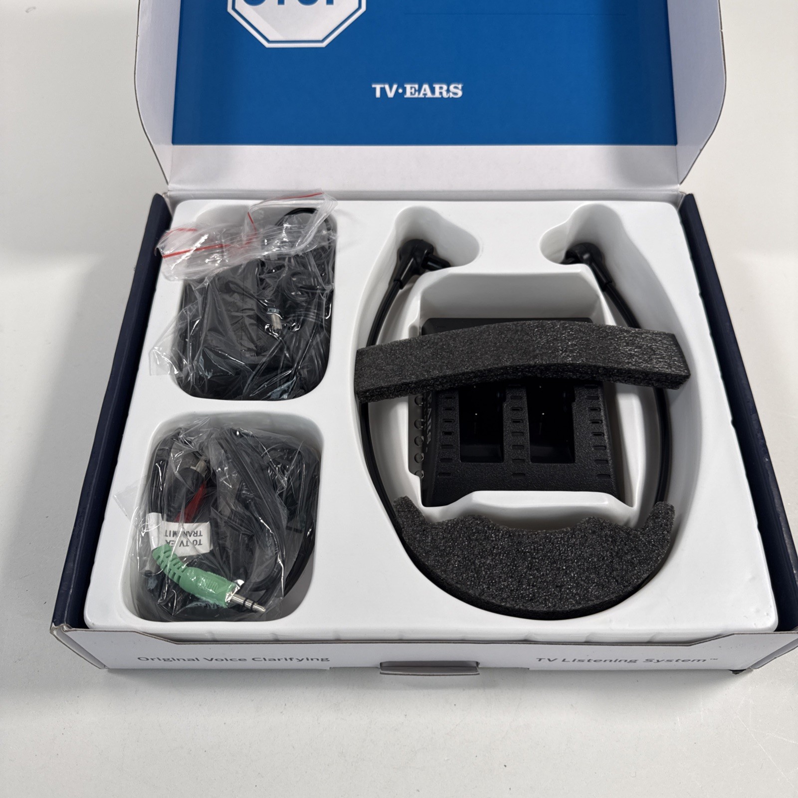 TV Ears Wireless Black Version 5.0 Item #11641 Voice Clarifying Listening