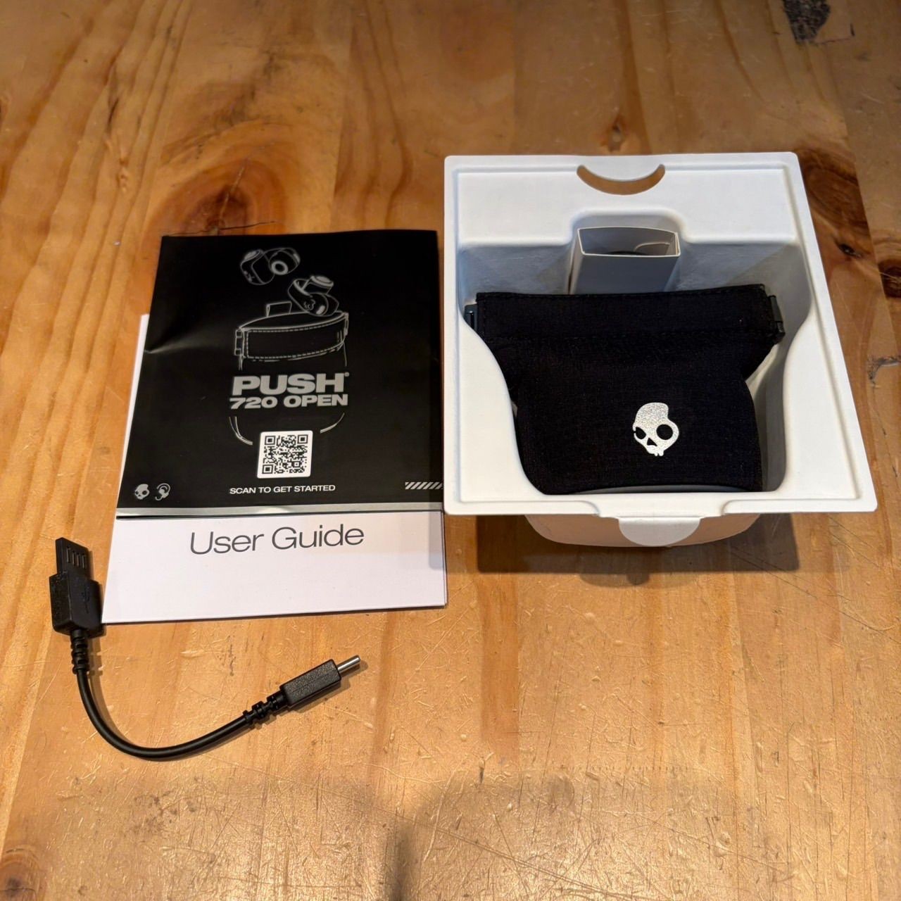 Skullcandy Push 720 Open Black Silver Open-Ear Earphones jp
